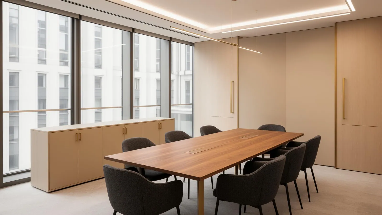 Concept vizual: Săli de meeting și open-space