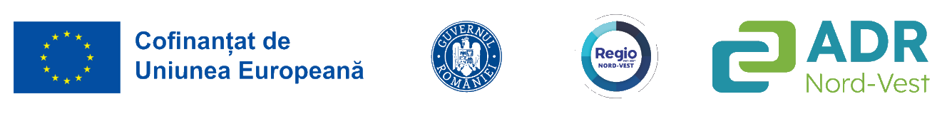 Cofinanțat de Uniunea Europeană, Guvernul României, Regio Nord-Vest 2021-2027 și ADR Nord-Vest
